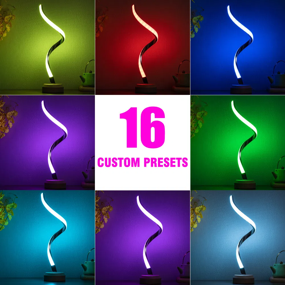 RGB Colourful LED Night Light Bedside Lamp Table Lamp