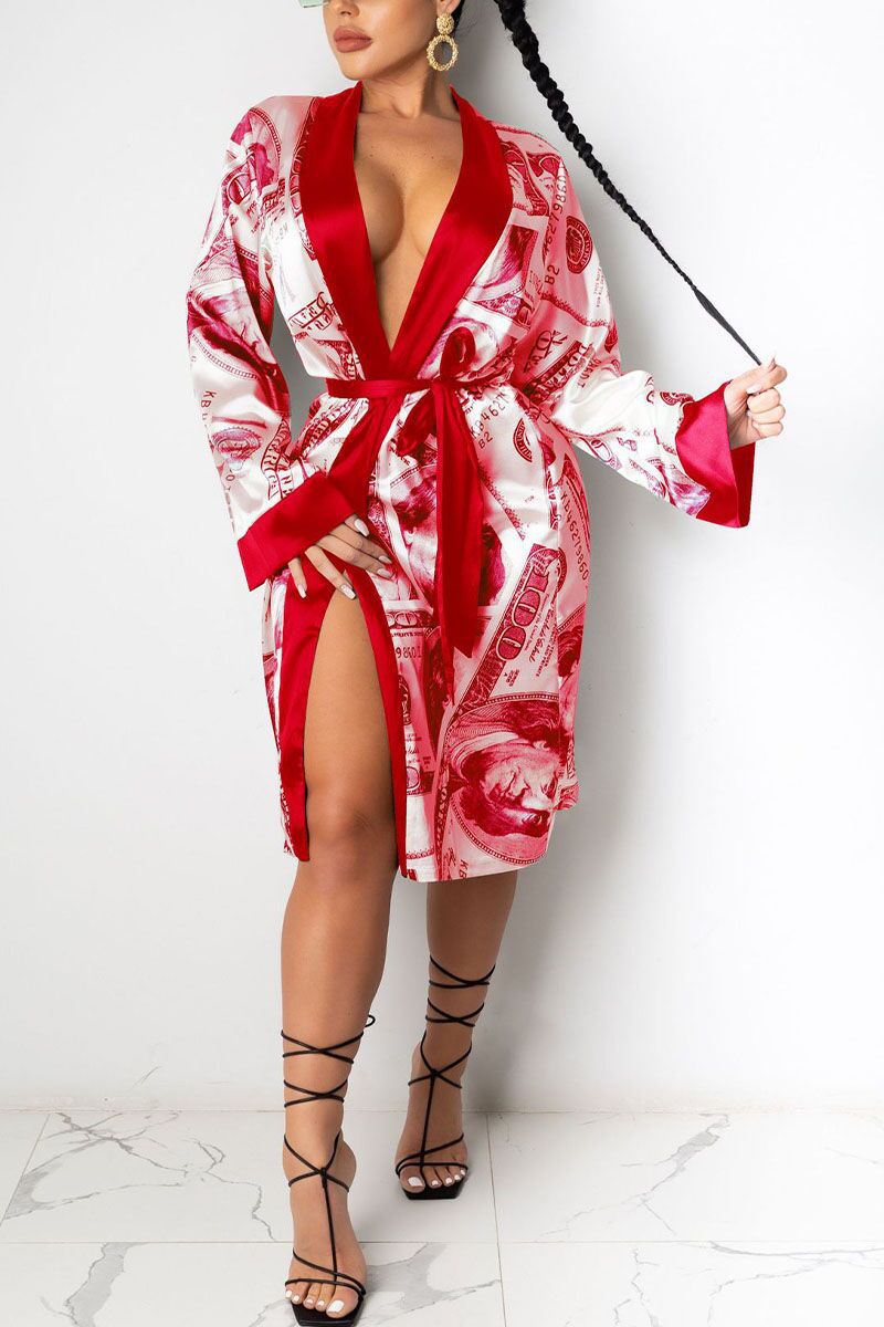 2021 Summer Designer Bulk Sexy Femmes Robe Sleepwear Lingerie Luxury Longue Bath Women Money Robe Silk Satin Robe