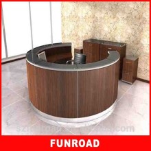 Wood and acrylic beauty store checkout table