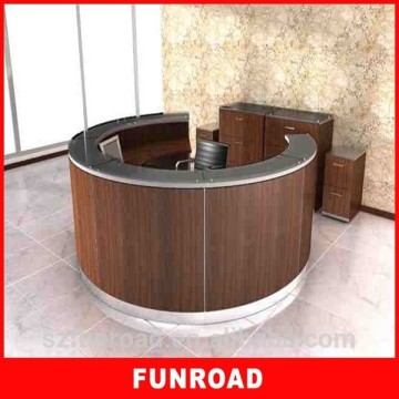 Wood and acrylic beauty store checkout table