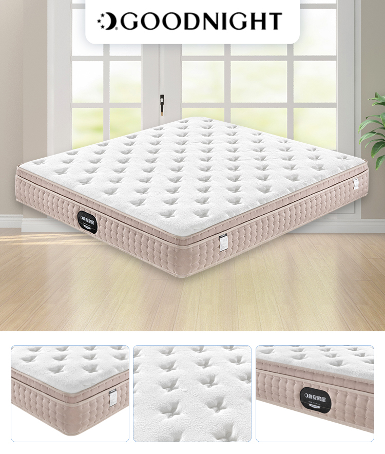 Wholesales Price Luxury Latex Top Pressure Comfortable Memory Thick Foam Non Toxic Spring Mattress