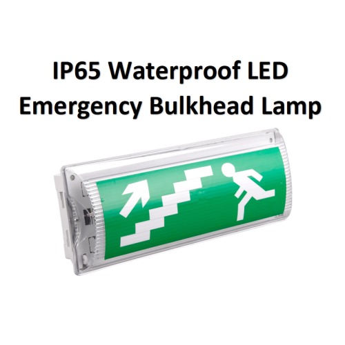 Lampada da parete di emergenza a LED impermeabile IP65