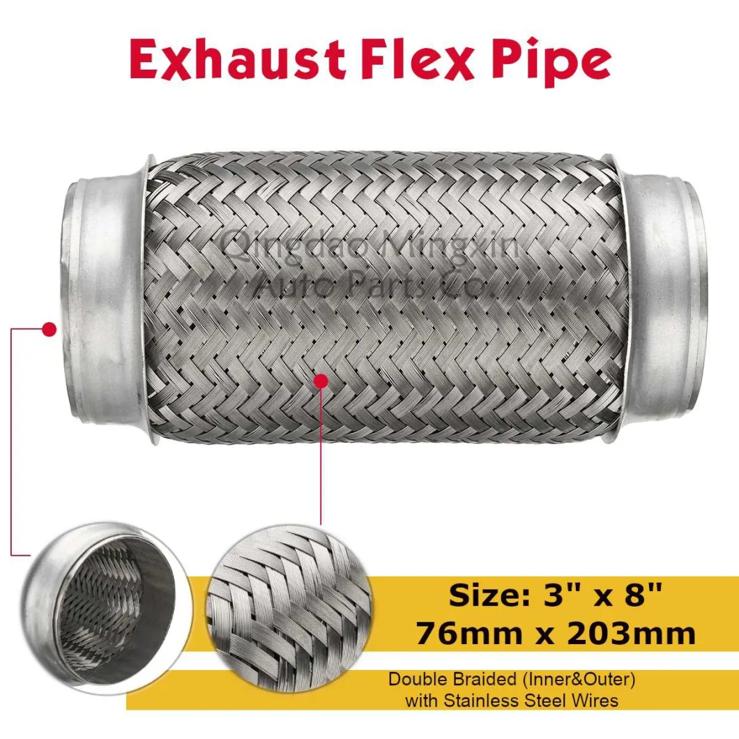 Exhaust Flex Pipe Double Braided with Stainless Steel Wires 3