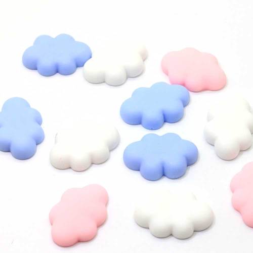 Wholesale Cloud Mass Shaped Flatback Cabochon 100pcs/bag For DIY Craft Toy Phone Shell Decoration Beads Charms Spacer