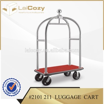 High quality Luggage cart/portable luggage trolley cart for hotel /Bell man trolley luggage cart