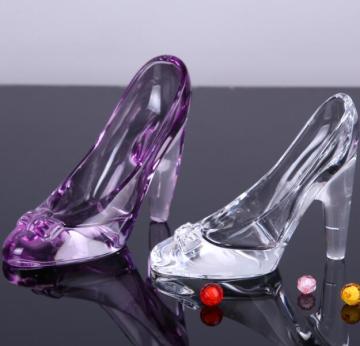 Wedding Decorative Cinderella Crystal Glass Slippers