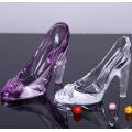 Zapatillas de cristal de Cenicienta decorativas para bodas