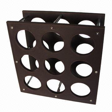 Leather wine racks