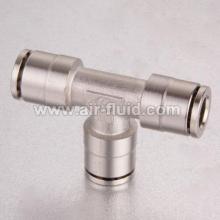 China Equal Tee, 3/8 In Tube, Brass NP Fittings