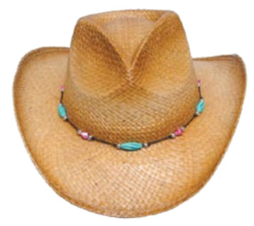 western straw cowboy hat