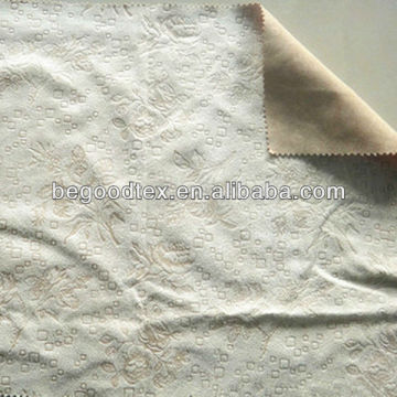 Permanent flame retardant suede fabric