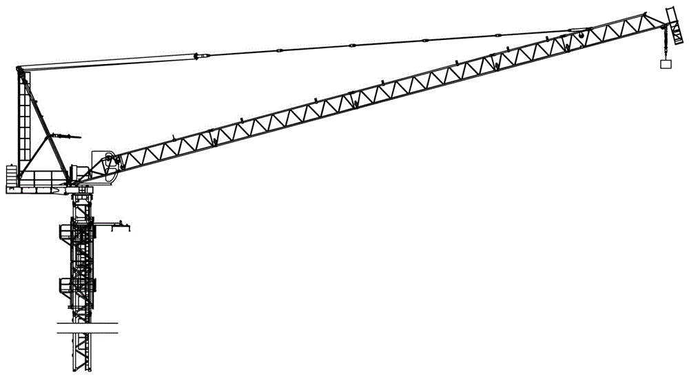 Grúa auto-erguible de construcción de la horca de Luffing del edificio resistente Heavy Duty Building Luffing Jib Self Erecting Tower Crane