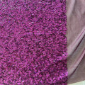 3MM Foam Sequins Spangle Embroidery on Stretch Mesh Fabric