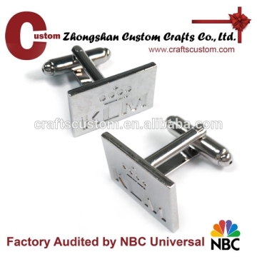 Custom engraved logo Cufflink Manufacturer Cufflink Blanks