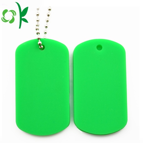 Niestandardowe Logo QR Code Dog Silicone Pet Tags