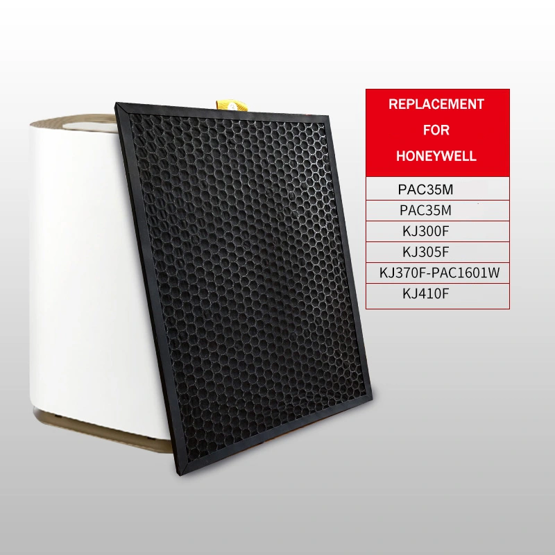 H12 H13 H14 Pleated HEPA and Carbon Air Filter Replacement for Honeywell PAC35m/JAC35m/Kj300f Series Air Purifier