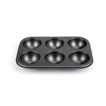 6-Cavity Semicircle Chocolate Mold