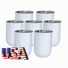 USA Warehouse Wholesale: Customizable 12oz Stainless Steel Sublimation Wine Tumblers for Gifts