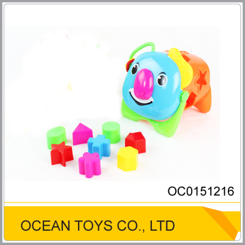 Intelligent lovely animal toy brick plastic building connector toys OC015216