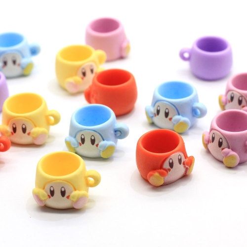 Factory Price Cartoon Monkey Cup Resin Ornament 3D Kawaii Cup Home DIY Craft Charms Scrapbook Making Dollhouse Decoration