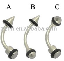 New style eyebrow rings stainless steel body piercing jewelry