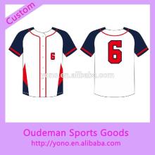 Custom design wholesale baseball jersey uniform