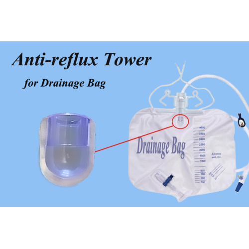 Medical Anti-reflux Tower สำหรับถุงระบายน้ำผ่าตัด