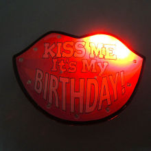 led birthday flashing badges,Party favor ,Party Decorations,Party pins,light pins,party pin,pin party,