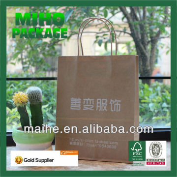 brown paper bags with handles wholesale