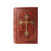 Modern Design Bible Urn Casket Wholesale Cross Coffin Mortuary Box Funeral Supplies with Border