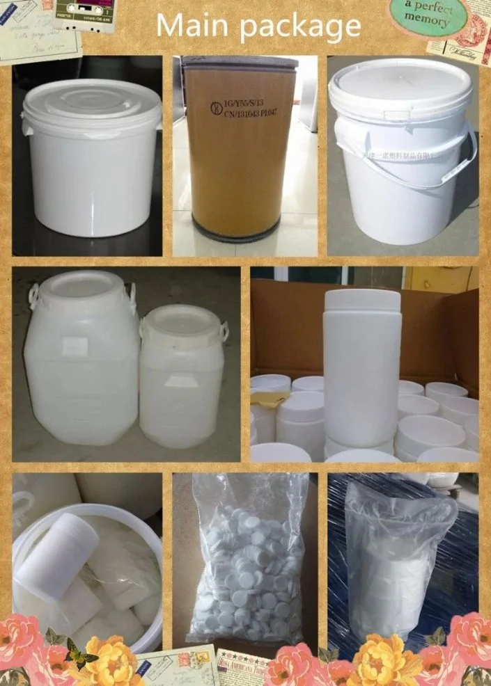 Hot Sales Water Treatment Chemicals TCCA 90 Chlorine Tablet TCCA 90% Tablet 1-200g