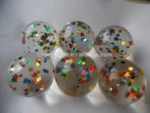 32mm transparent star super Bouncing ball