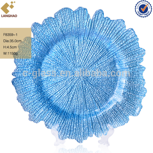 Wholesale Murano Gold Large Decorative Glass Plates