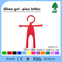 Silicone Foldable Man Shape Mobile Phone Holder Phone Hook