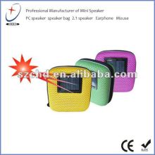 portable mini solar music speaker box for iphone5 HTC one smartphone