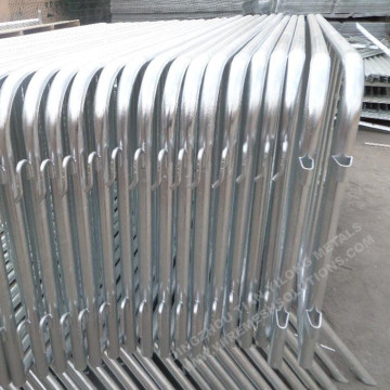 Galvanized Security Mobile Crowd Control Pedestrian Barrier