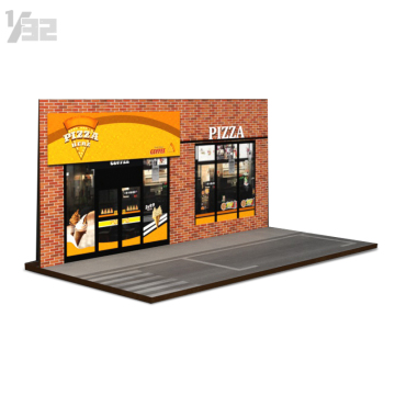 Customizable 1/32 Scale Mosaic Aosong Board Street View Series Parking Lot Model