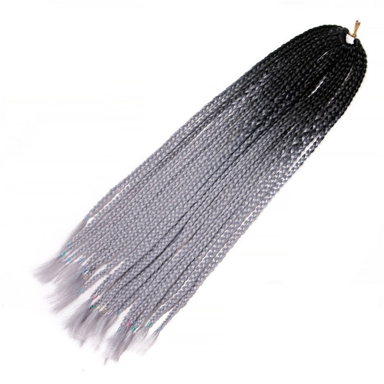 22inch Box Braids with Ends Fan Out Crochet Hair Braids Extension Synthetic Hair Darling Braids Wholesale