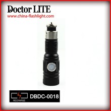 2015New Rechargeable car cigarette lighter flashlight, Led Night Recharge Light Flashlight