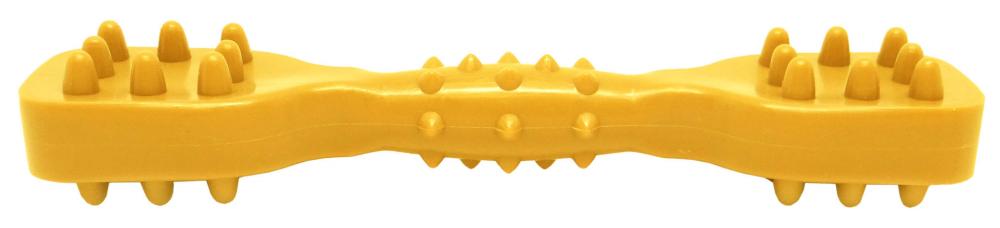 Percell 4.5 &quot;Dura Chew Toy Dumbbell ha arrostito il profumo del pollo