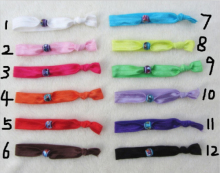 Fold Over Elastic Hair Ties Bracelet Wristbands For Girl Ponytail Holder Hair Accessories