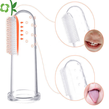 Food Grade Baby Oral Cleaning Soft Silicone Toothbrush