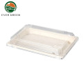 Food Biodegradable Takeaway To Go Paper Sushi Box/Plate