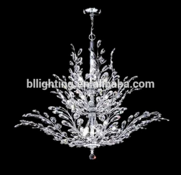 Fancy modern leaf decorative chandeliers crystal
