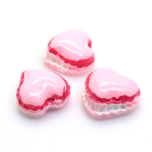 Kawaii Heart Shaped Mini Cabochon Resin Flatback Beads Slime For Girls Hair Accessories Clothes Decor DIY Items