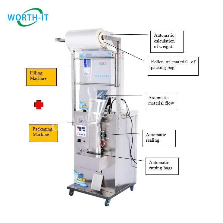 Cheap vegetable 1g to 50g filling sealing food packaging machine for wholesale