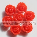 Beautiful Red Color Acrylic Rose Pendant Beads for DIY Jewelry!