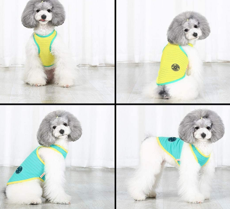 2 Pcs Pet Dogs Breathable Mesh Tank Top