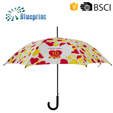 Straight promotional customized printing umbrella