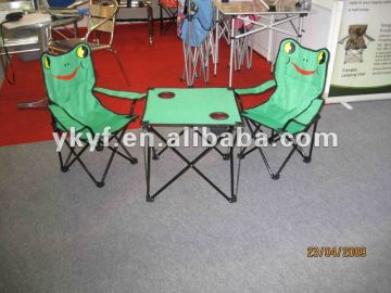 Kids folding table and chair set